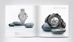 Design catalogue horlogerie. pages 16 - 17 | Manufacture Quinting Genève.