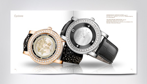 Design catalogue horlogerie. Pages 22 - 23 | Manufacture Quinting Genève.